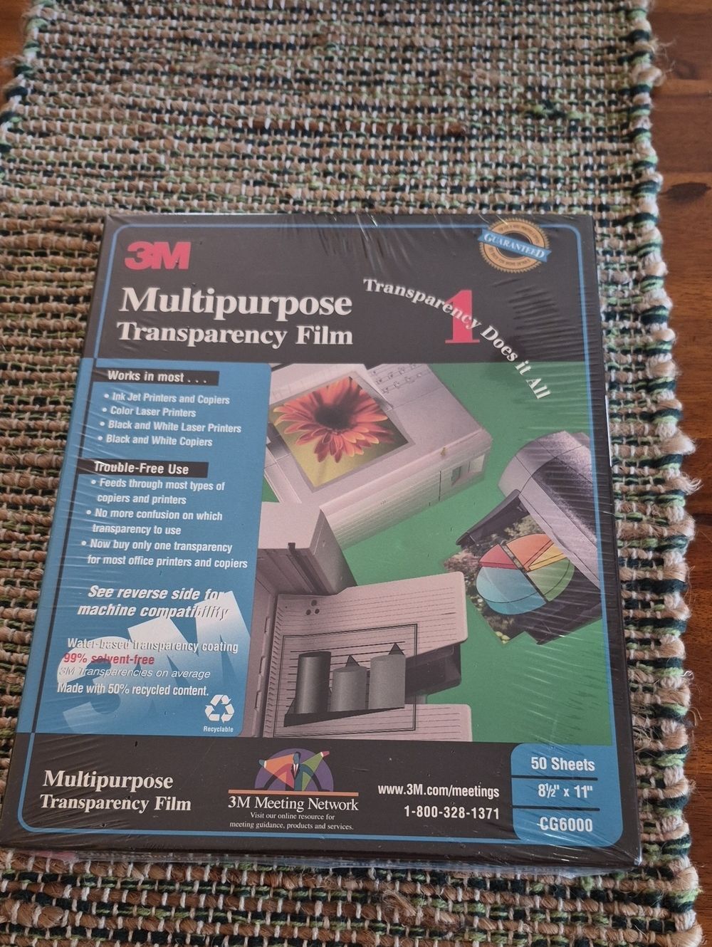 3M Multipurpose Transparency Film - Clear (50 Sheets)